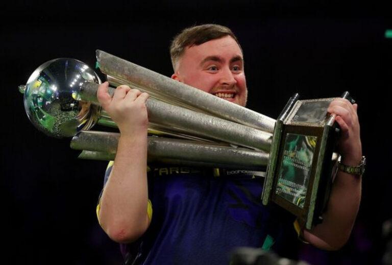 Luke Littler displayed immense grit to secure his second consecutive victory during the UK Open Luke Littler displayed immense grit to secure his second consecutive victory during the UK Open | Urgent Story