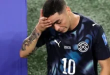 Photo of Football : Almiron becomes the first player sent off for covering his mouth according to the BBC