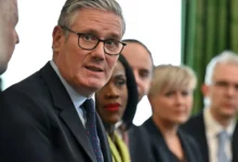 Photo of Starmer’s successes and setbacks regarding the NHS and new homes illustrated through a series of charts