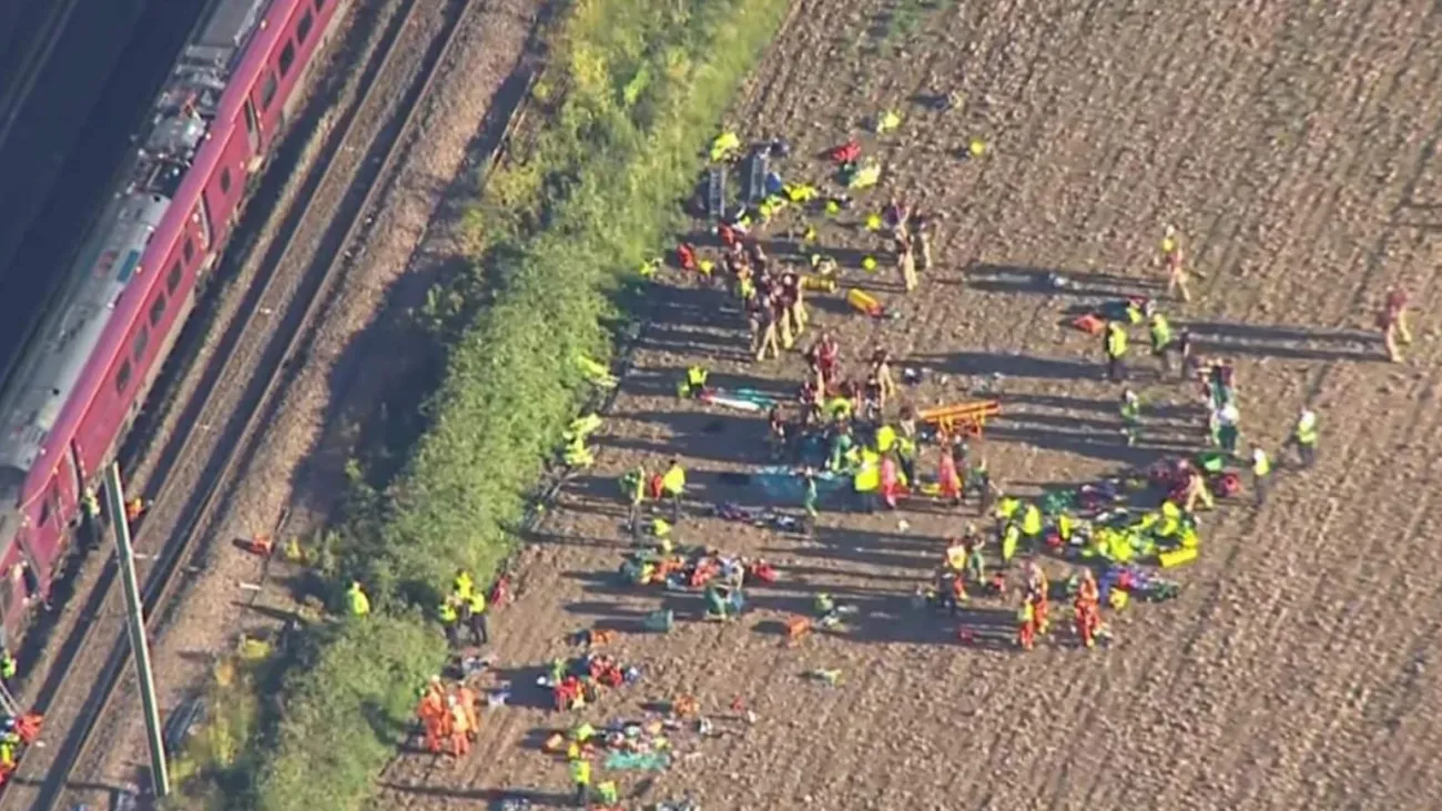 Bedfordshire - News : Nine people are in critical condition after a train crash killed the driver Bedfordshire - News : Nine people are in critical condition after a train crash killed the driver | Urgent Story